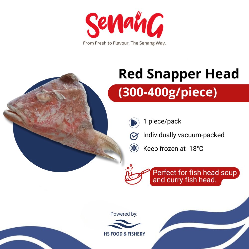 RED SNAPPER FISH HEAD (300-400g/piece)