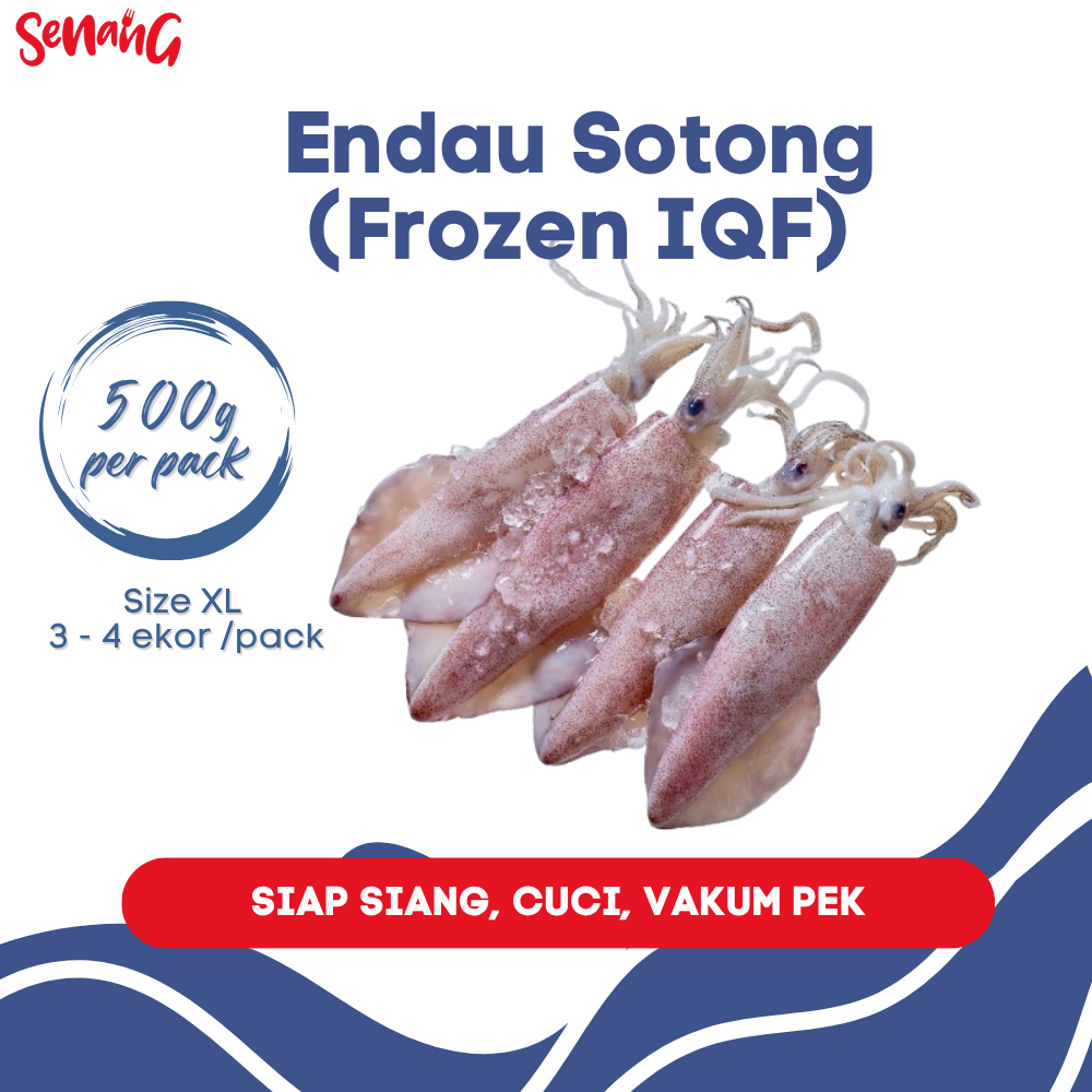 ENDAU SOTONG (Size 5 - 7 inch - 500g/pack) - CLEANED, GUTTED, IQF VACUUM-PACKED