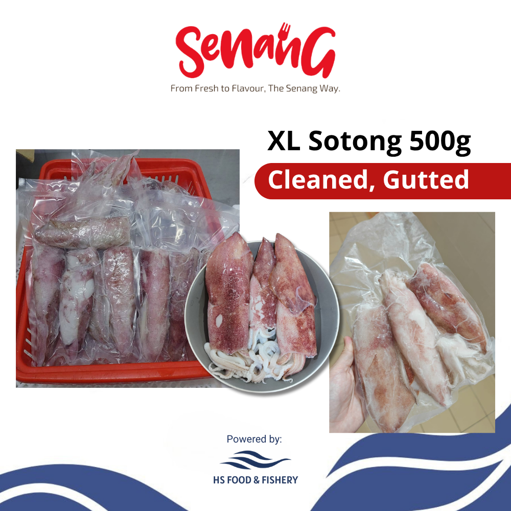 ENDAU SOTONG (Size 5 - 7 inch - 500g/pack) - CLEANED, GUTTED, IQF VACUUM-PACKED