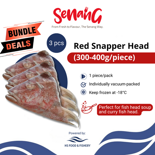 [BUNDLE DEAL] 3 PIECES RED SNAPPER HEAD